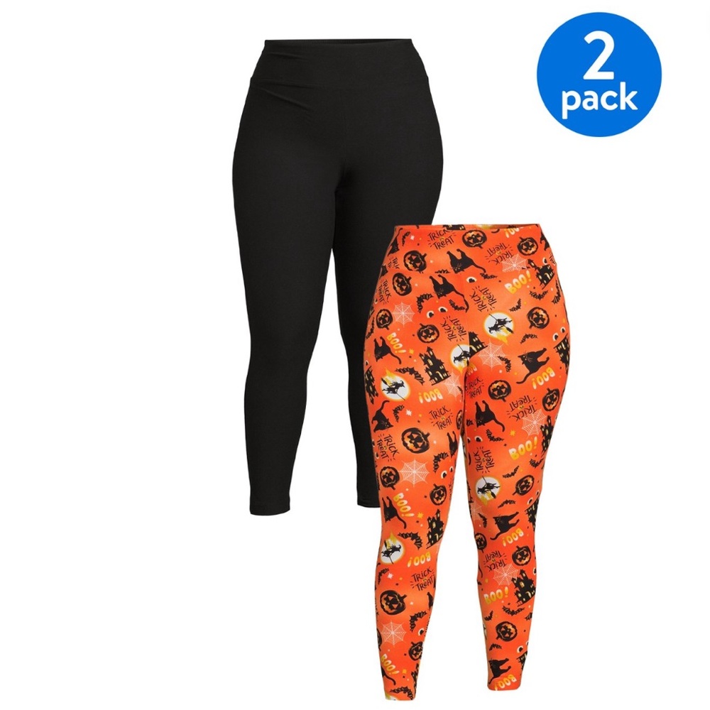 2 pack Halloween leggings.